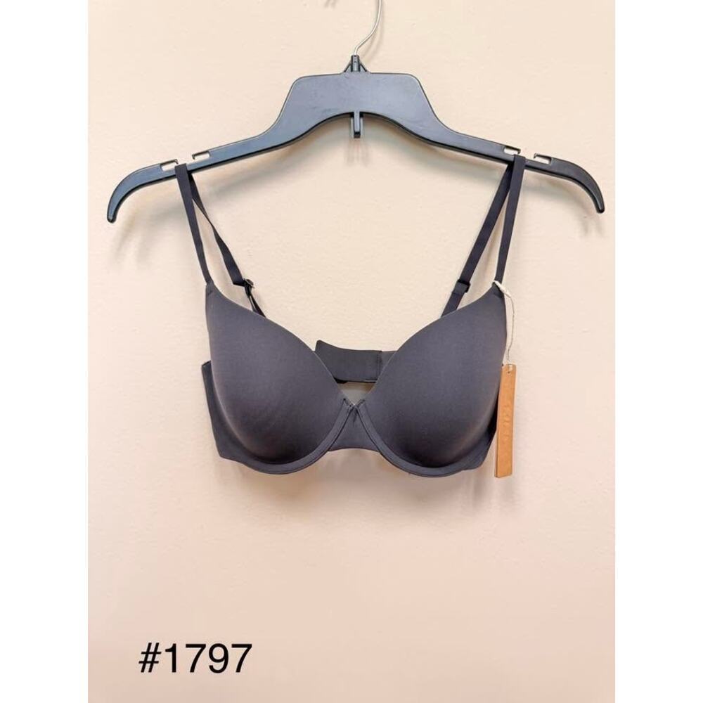 SKIMS FITS EVERYBODY T-Shirt Bra - Onyx Size 32D NWT #1797